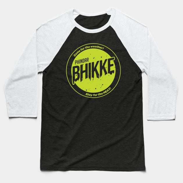 B.H.I.K.K.E. Phindar Green Baseball T-Shirt by One Shot Podcast